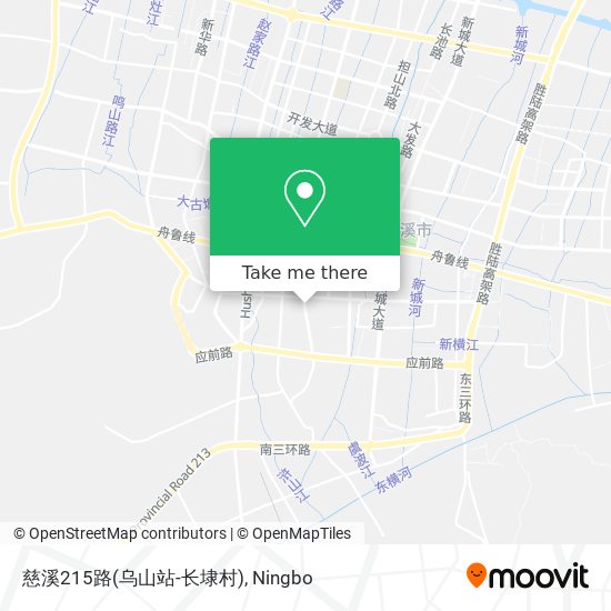 慈溪215路(乌山站-长埭村) map