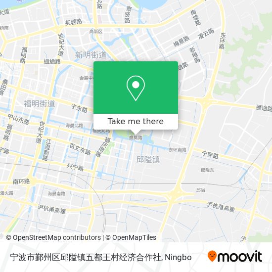 宁波市鄞州区邱隘镇五都王村经济合作社 map
