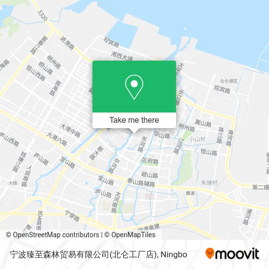 宁波臻至森林贸易有限公司(北仑工厂店) map