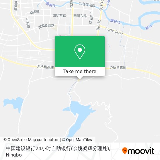 中国建设银行24小时自助银行(余姚梁辉分理处) map