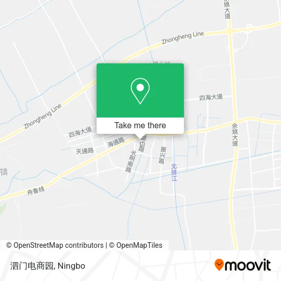 泗门电商园 map