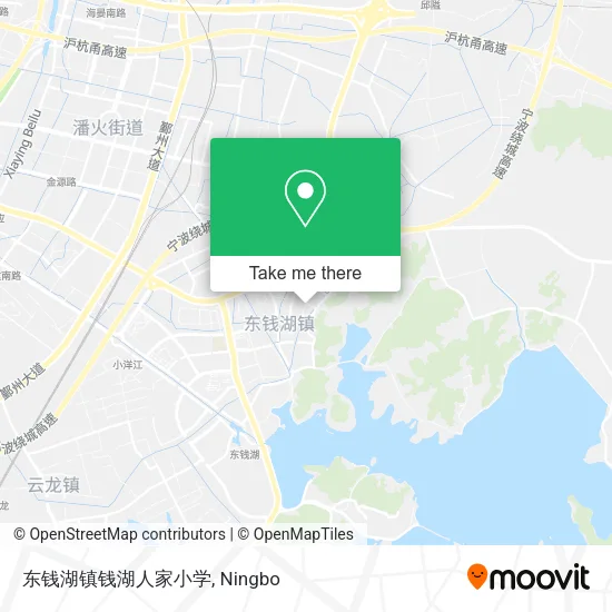 东钱湖镇钱湖人家小学 map
