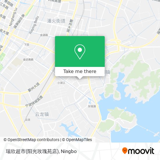 瑞欣超市(阳光玫瑰苑店) map