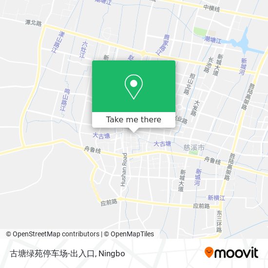 古塘绿苑停车场-出入口 map