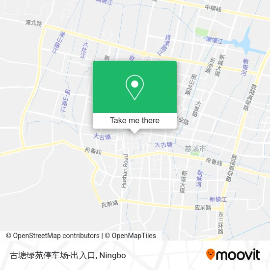 古塘绿苑停车场-出入口 map