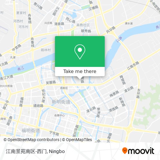 江南景苑南区-西门 map