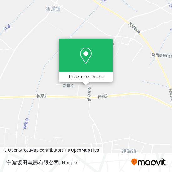 宁波坂田电器有限公司 map