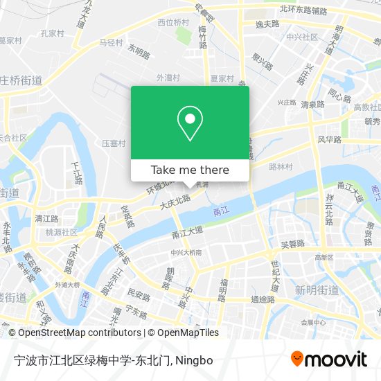 宁波市江北区绿梅中学-东北门 map