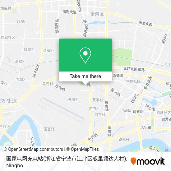 国家电网充电站(浙江省宁波市江北区畈里塘达人村) map