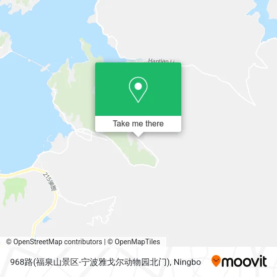 968路(福泉山景区-宁波雅戈尔动物园北门) map