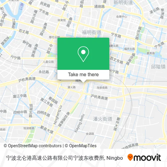 宁波北仑港高速公路有限公司宁波东收费所 map