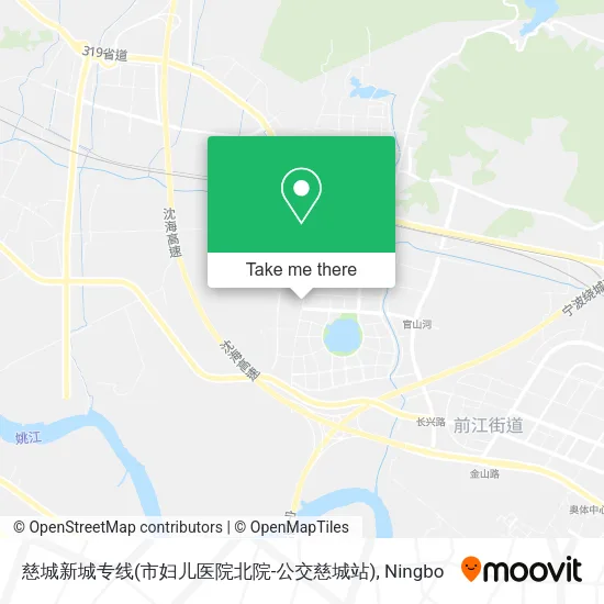 慈城新城专线(市妇儿医院北院-公交慈城站) map