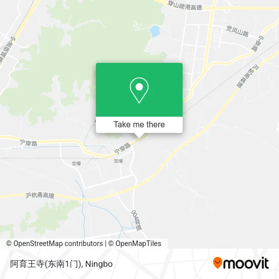 阿育王寺(东南1门) map