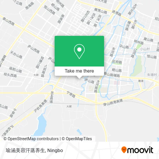 瑜涵美容汗蒸养生 map