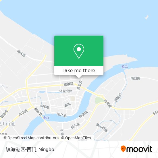 镇海港区-西门 map