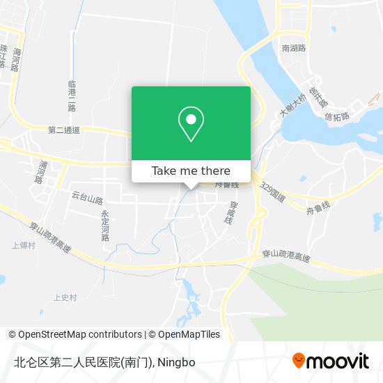 北仑区第二人民医院(南门) map