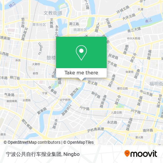 宁波公共自行车报业集团 map