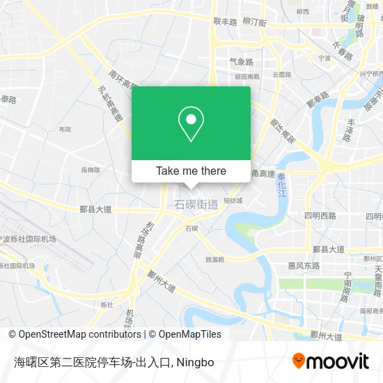 海曙区第二医院停车场-出入口 map