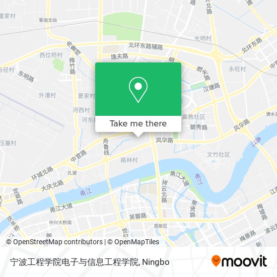 宁波工程学院电子与信息工程学院 map