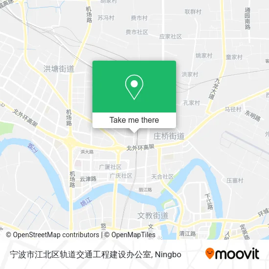 宁波市江北区轨道交通工程建设办公室 map