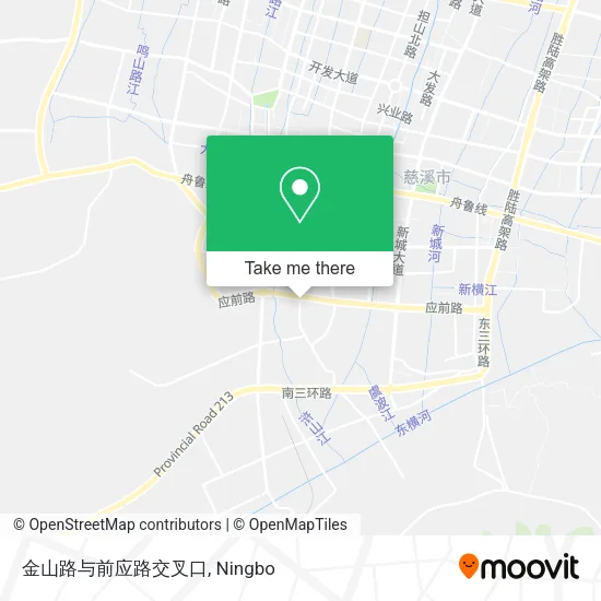金山路与前应路交叉口 map