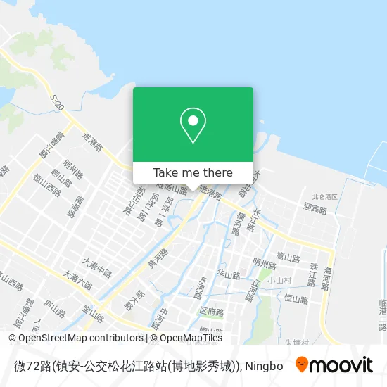 微72路(镇安-公交松花江路站(博地影秀城)) map