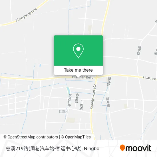 慈溪219路(周巷汽车站-客运中心站) map