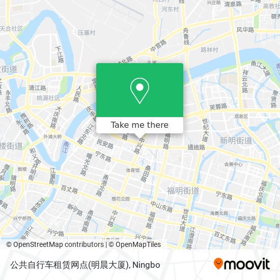 公共自行车租赁网点(明晨大厦) map