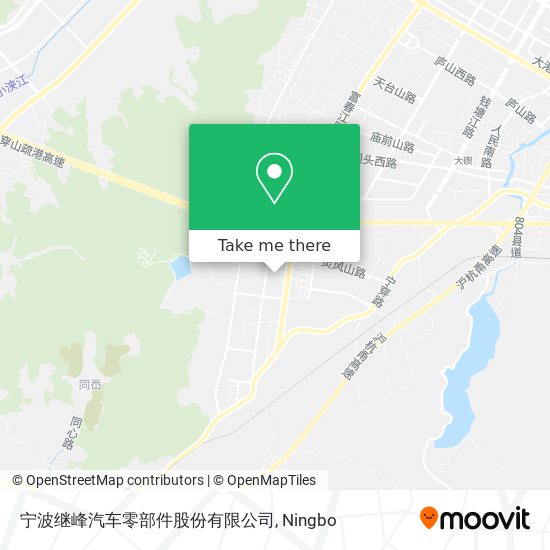 宁波继峰汽车零部件股份有限公司 map