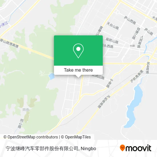 宁波继峰汽车零部件股份有限公司 map