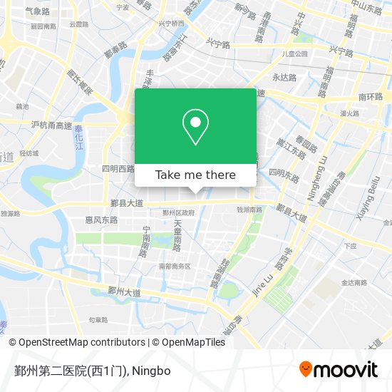 鄞州第二医院(西1门) map