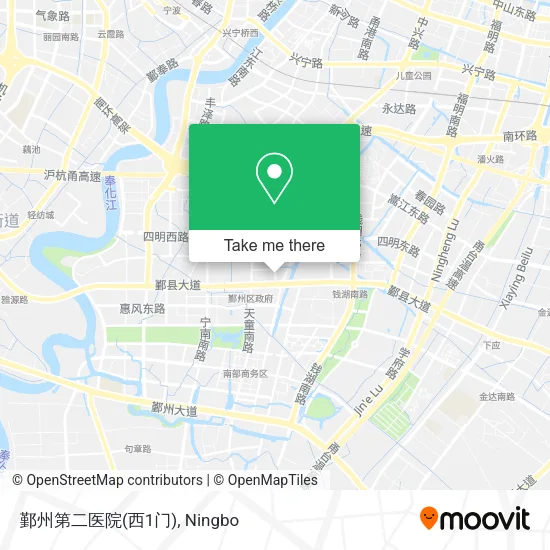 鄞州第二医院(西1门) map