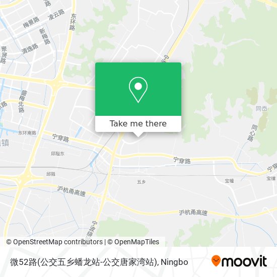 微52路(公交五乡蟠龙站-公交唐家湾站) map