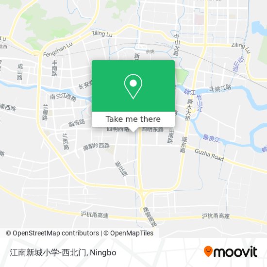 江南新城小学-西北门 map