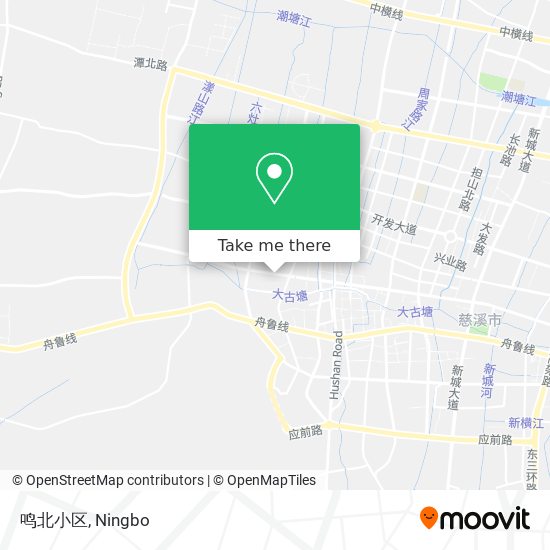 鸣北小区 map