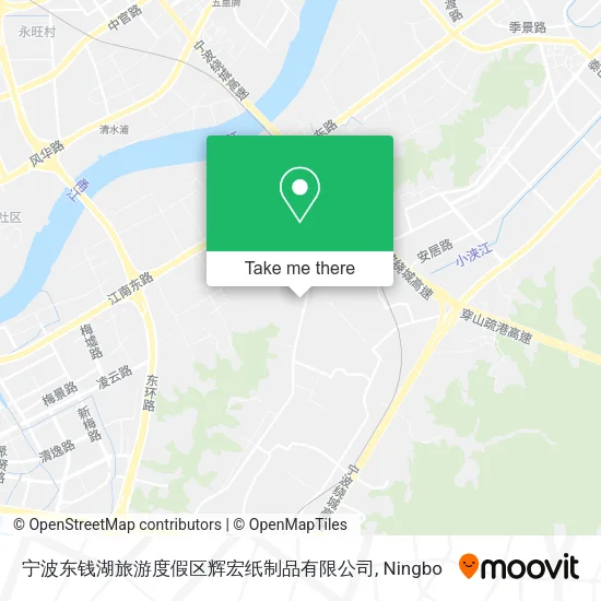 宁波东钱湖旅游度假区辉宏纸制品有限公司 map