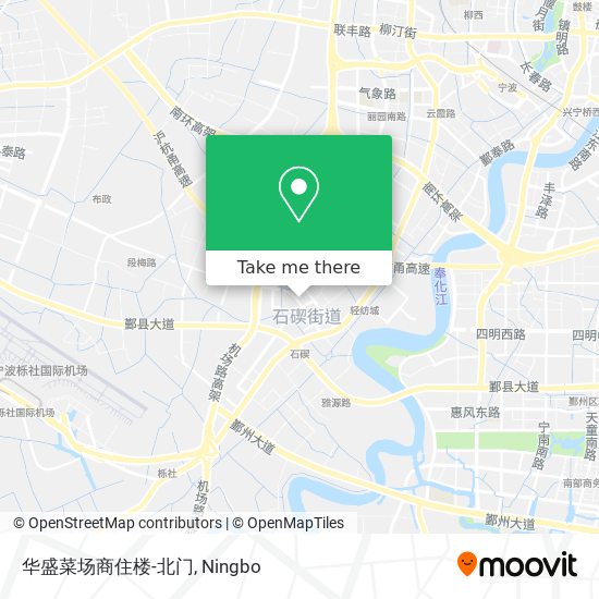 华盛菜场商住楼-北门 map