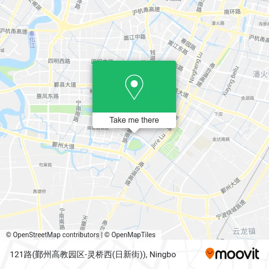 121路(鄞州高教园区-灵桥西(日新街)) map