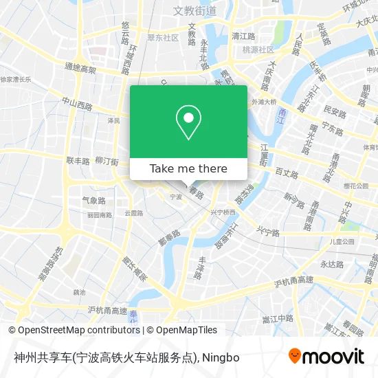 神州共享车(宁波高铁火车站服务点) map