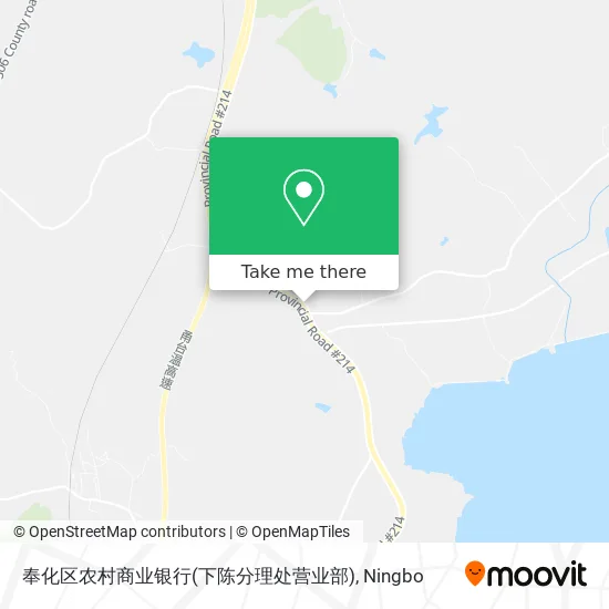 奉化区农村商业银行(下陈分理处营业部) map