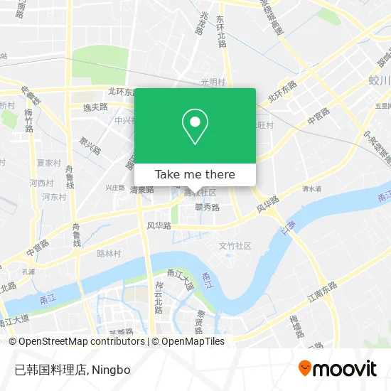 已韩国料理店 map