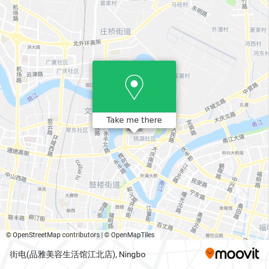 街电(品雅美容生活馆江北店) map