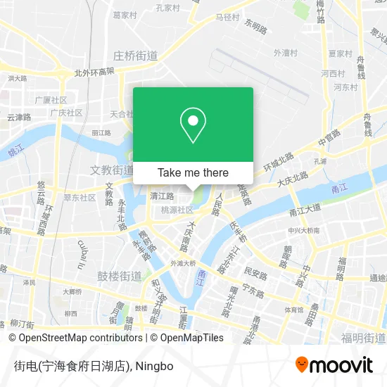 街电(宁海食府日湖店) map