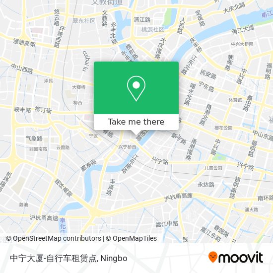 中宁大厦-自行车租赁点 map