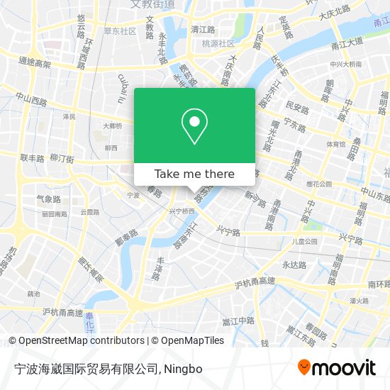 宁波海崴国际贸易有限公司 map