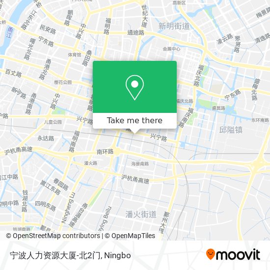 宁波人力资源大厦-北2门 map