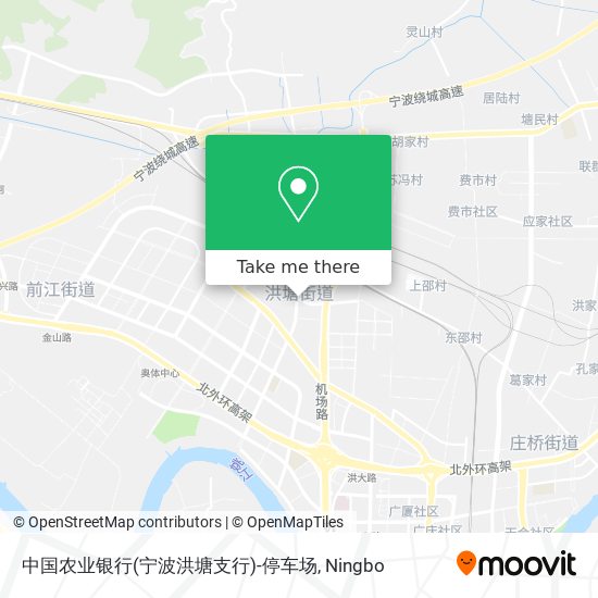 中国农业银行(宁波洪塘支行)-停车场 map