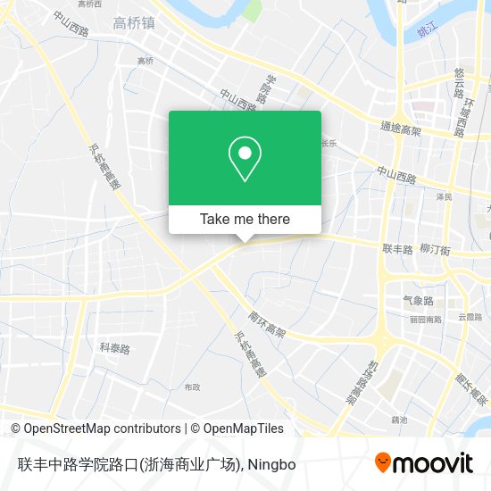 联丰中路学院路口(浙海商业广场) map