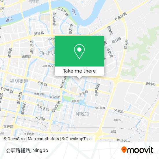 会展路辅路 map