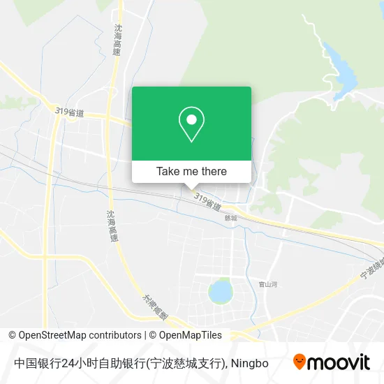 中国银行24小时自助银行(宁波慈城支行) map